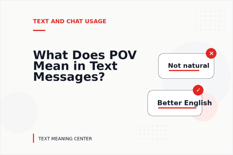 What Does POV Mean in Text Messages? What Does POV Mean in Text Messages?