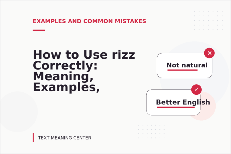 How to Use rizz Correctly: Meaning, Examples, and Mistakes How to Use rizz Correctly: Meaning, Examples, and Mistakes